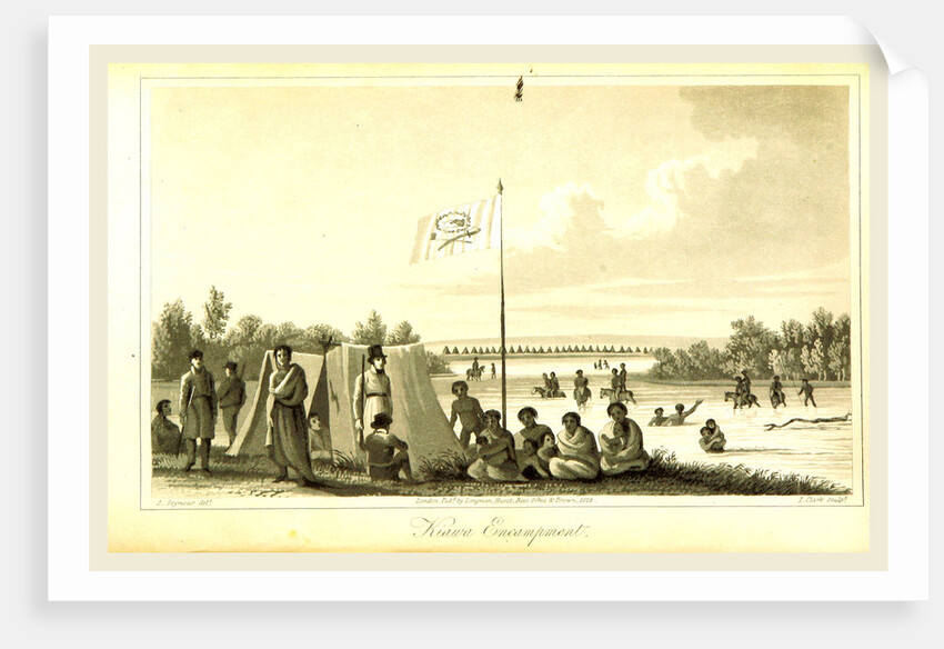 Kiawa Encampment, 1823 by Anonymous