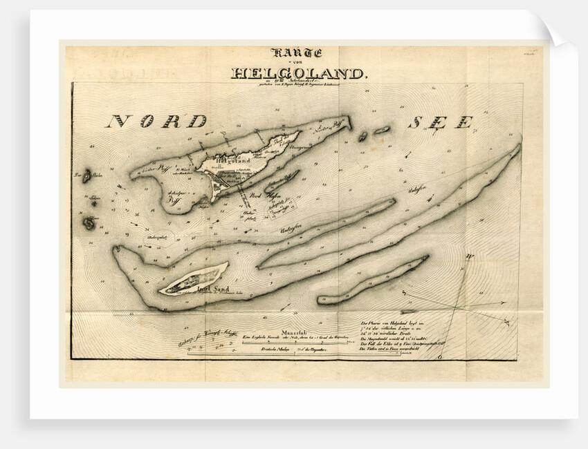 Map Helgoland or Heiligeland by Anonymous