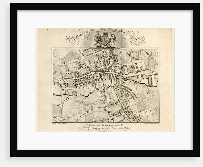 Map, Griffith's new historical description of Cheltenham and its vicinity by Anonymous