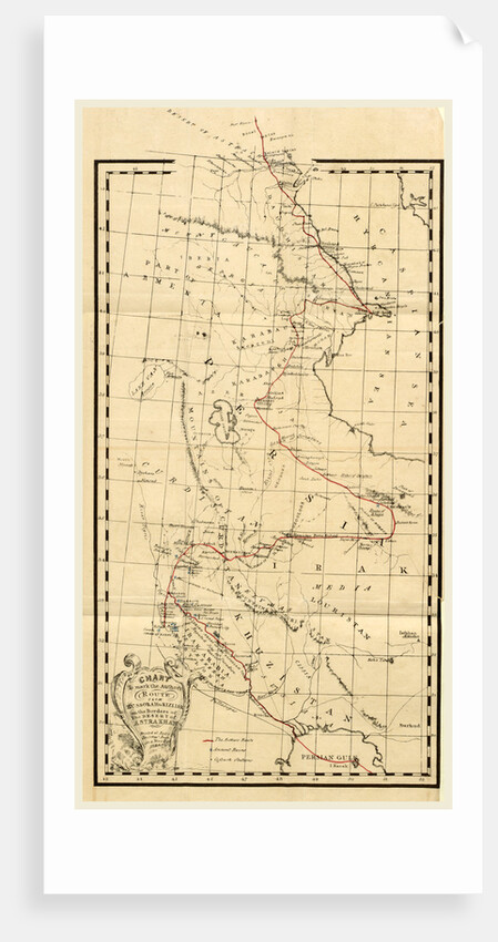 Map, Personal Narative of travels in Babylonia, Assyria, Media, and Scythia, in the year 1824 by Anonymous