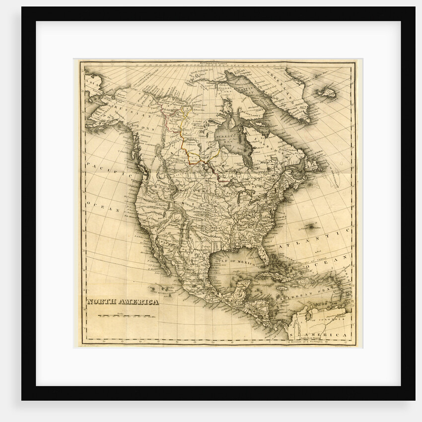 North America Map by Anonymous
