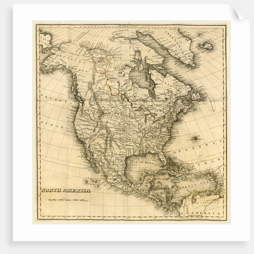 North America Map by Anonymous
