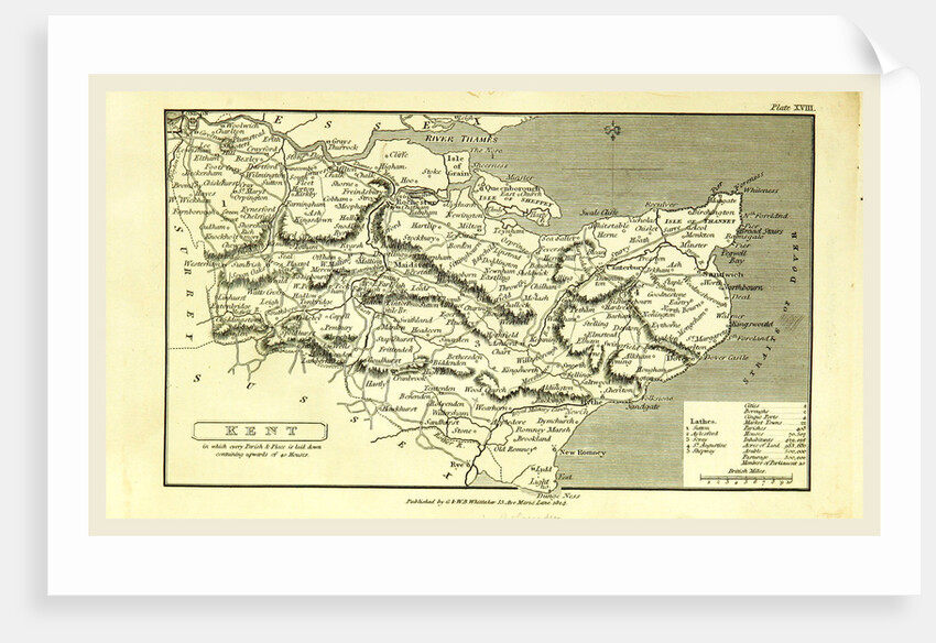 A Topographical Dictionary of the United Kingdom, Kent, UK by Anonymous
