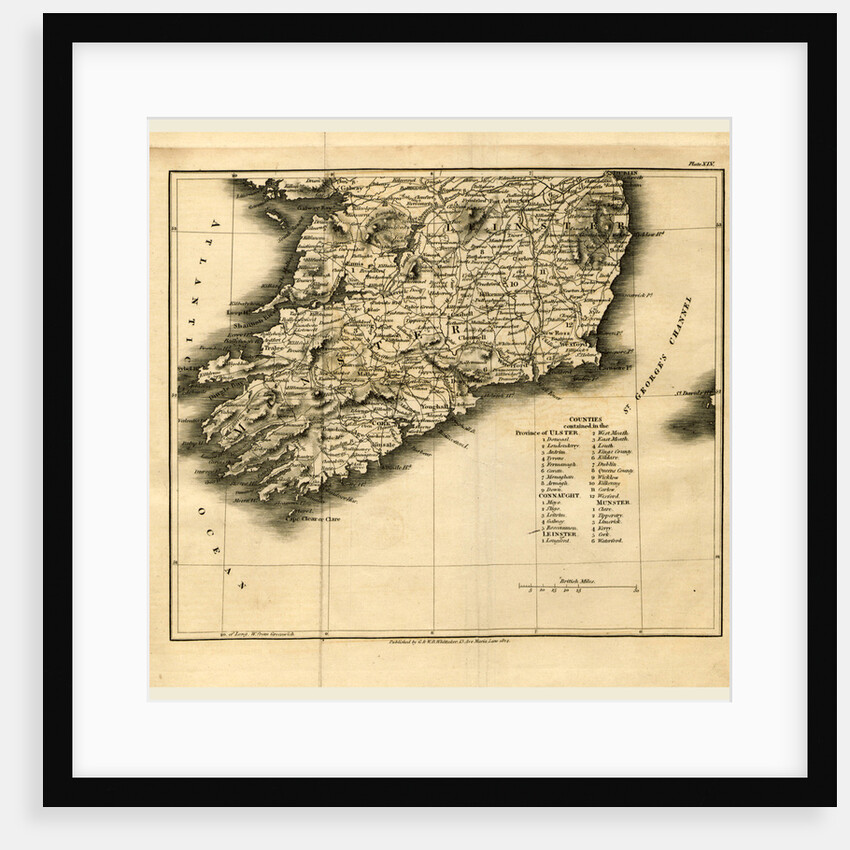 Province of Ulster 1824, A Topographical Dictionary of the United Kingdom, UK by Anonymous