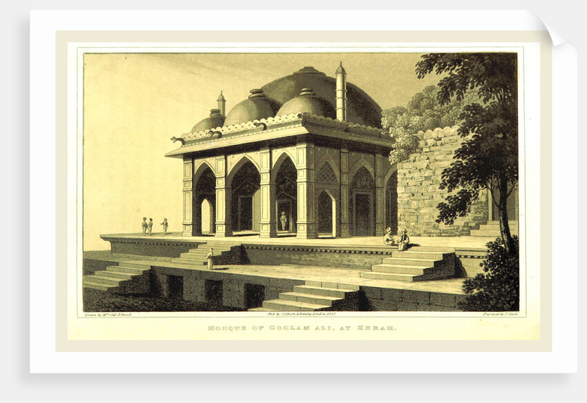 Mosque of Goolam Ali, 1830, mosque of Ghulam Ali by Anonymous