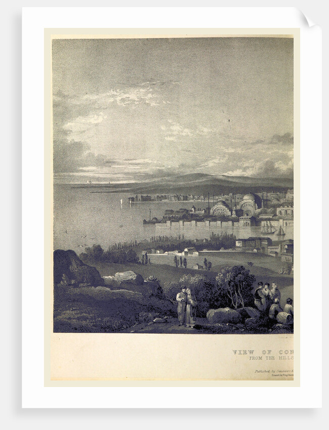 Constantinople in 1828, Istanbul, Turkey by Anonymous