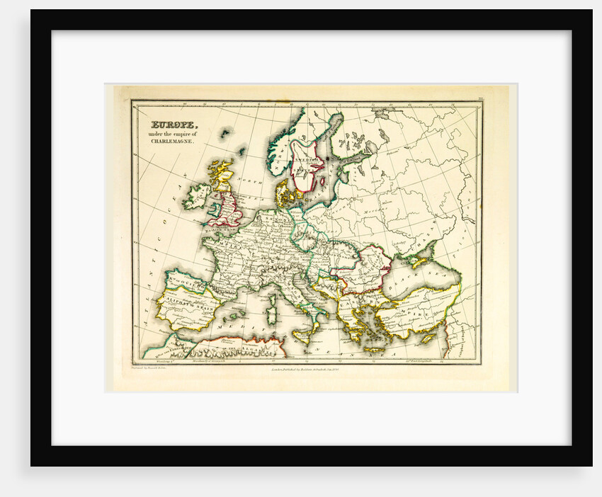 Europe map, 1830 by Anonymous