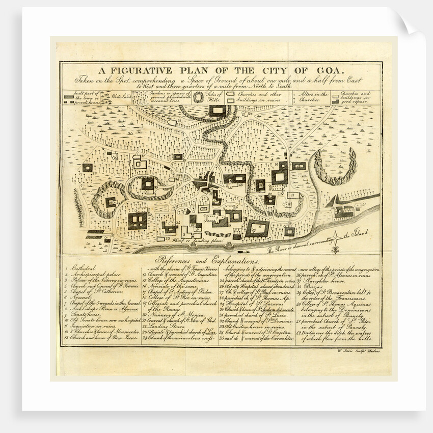 An Historical Sketch or Map, of Goa with an account of the present state, India by Anonymous
