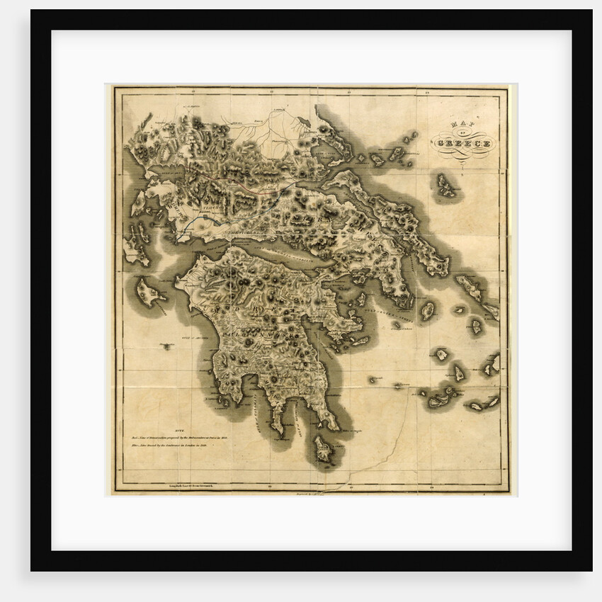 Map of Greece by Anonymous