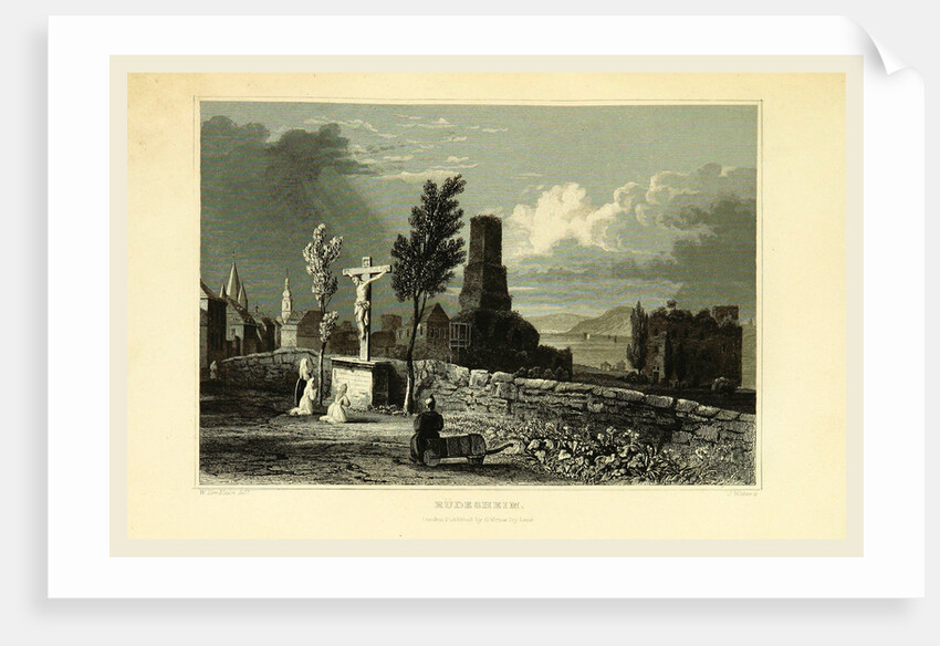 Rudesheim, Germany, Tombleson's Views of the Rhine by Anonymous
