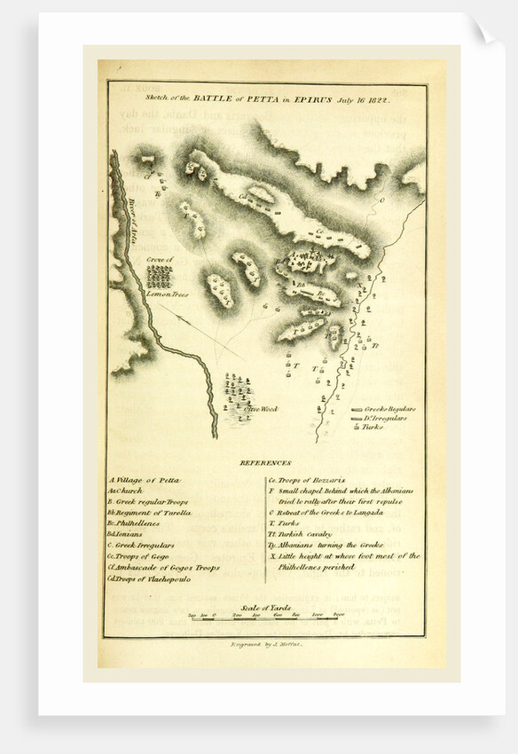 Battle of Petta in Epirus, 1822, History of the Greek Revolution by Anonymous