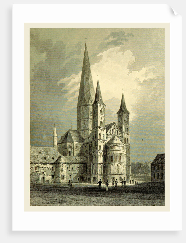 Bonn Cathedral,Tombleson's Views of the Rhine, 1832 by Anonymous