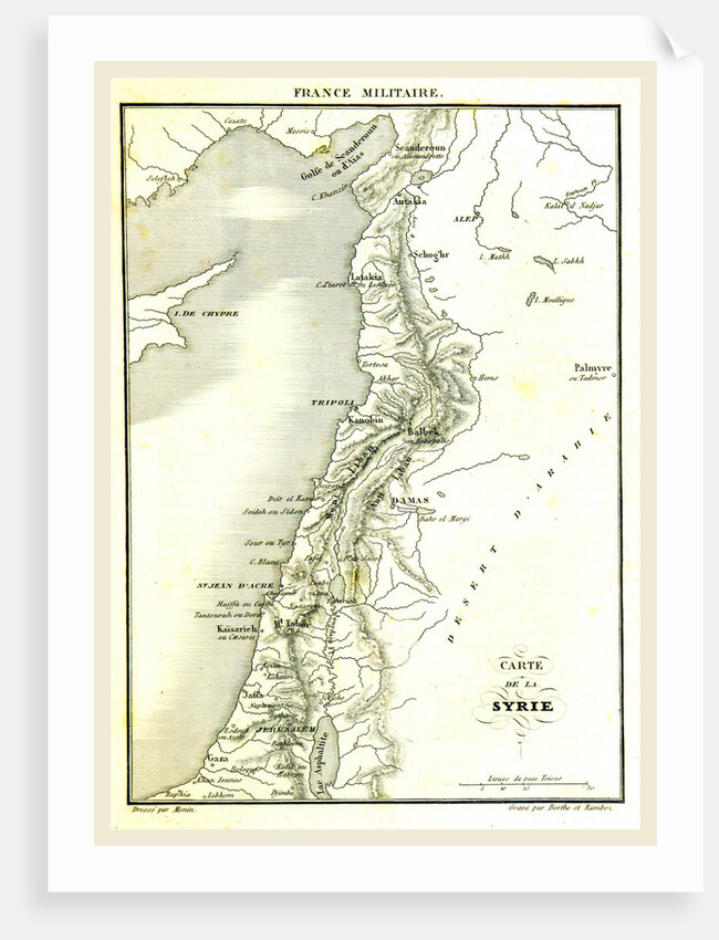 Map of Syria, Syrian Arab Republic by Anonymous