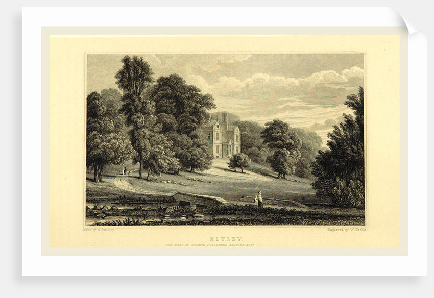 The Picturesque Beauties of Devonshire, Kitley, UK by Anonymous