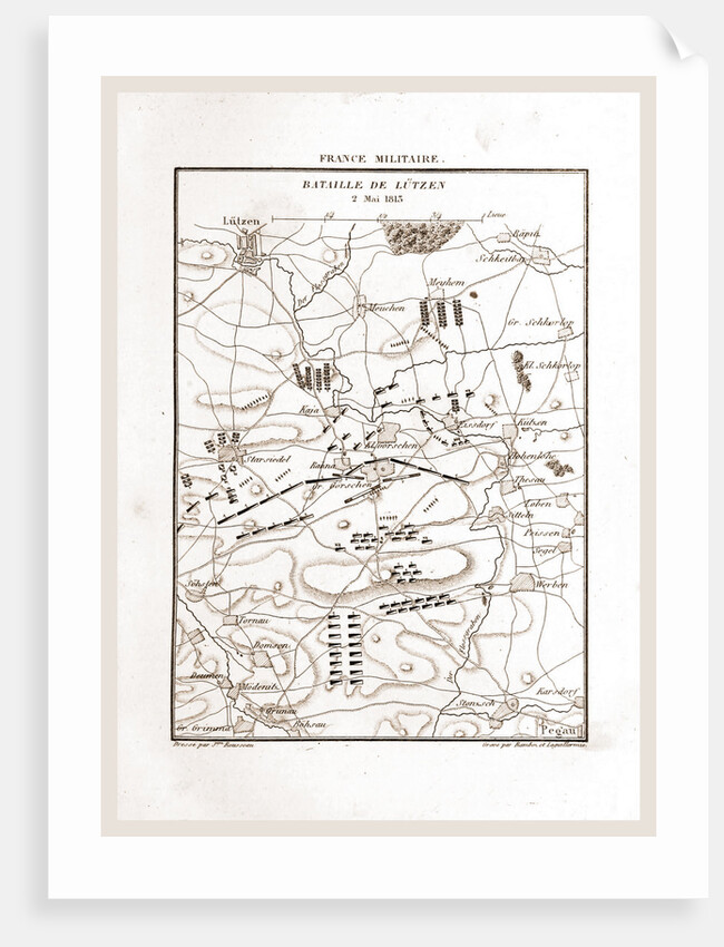 France militaire, Battle of Lutzen in 1813 by Anonymous