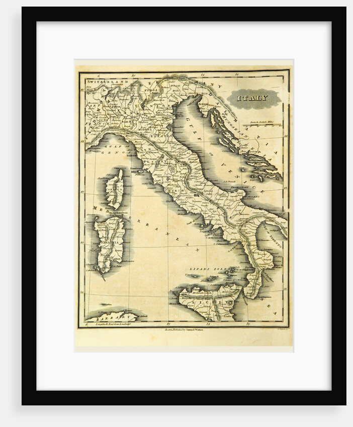 Map of Italy by Anonymous