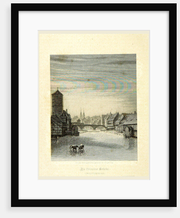 Steinerne Brucke, Steinerne Bridge, Nurnberg, Germany by Anonymous