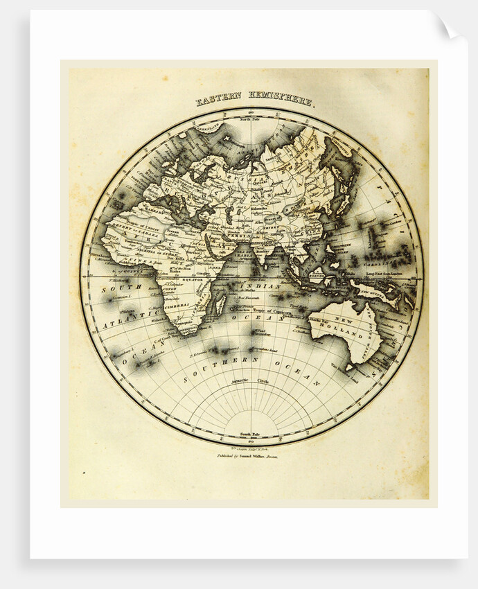 Eastern Hemisphere map by Anonymous