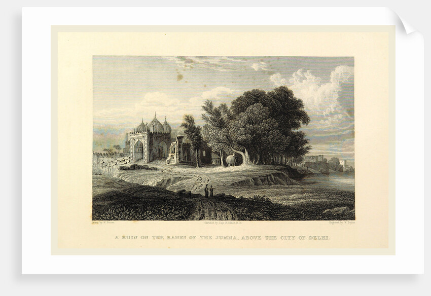 Banks of the Jumna, Delhi, Views in India, China, and on the Shores of the Red Sea by Anonymous