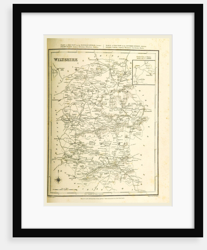 Map wiltshire, UK by Anonymous