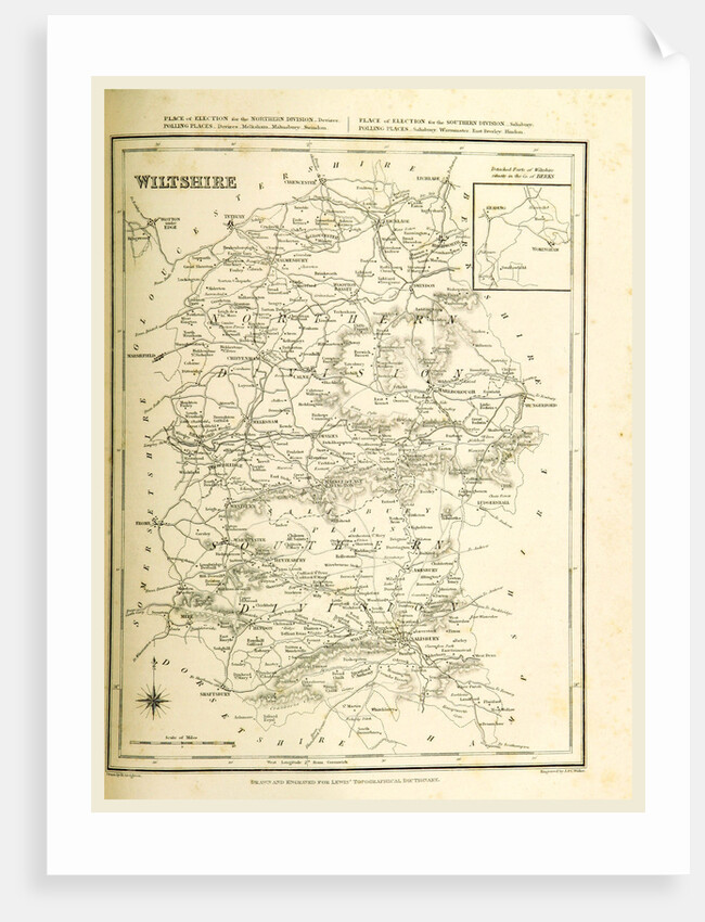 Map wiltshire, UK by Anonymous