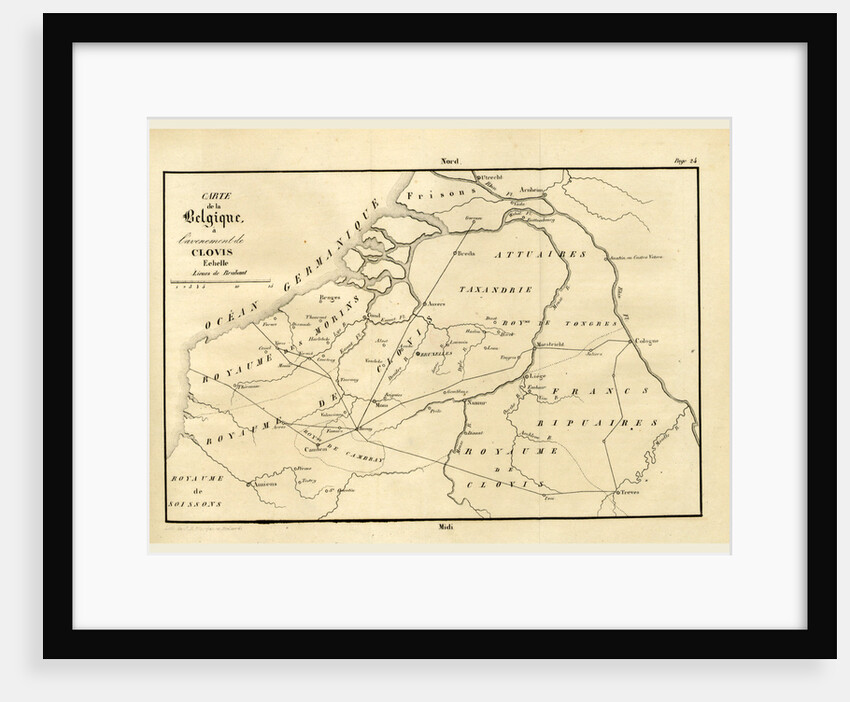 Map of Belgium by Anonymous