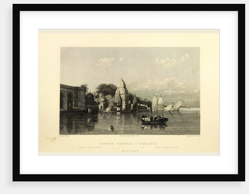 Benares, Hindoo temple, Views in India, China, and on the Shores of the Red Sea by Anonymous
