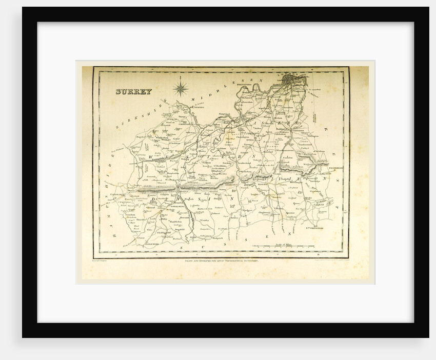Map Surrey by Anonymous