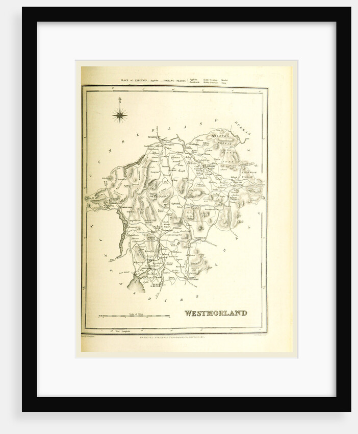Map Westmoreland UK by Anonymous