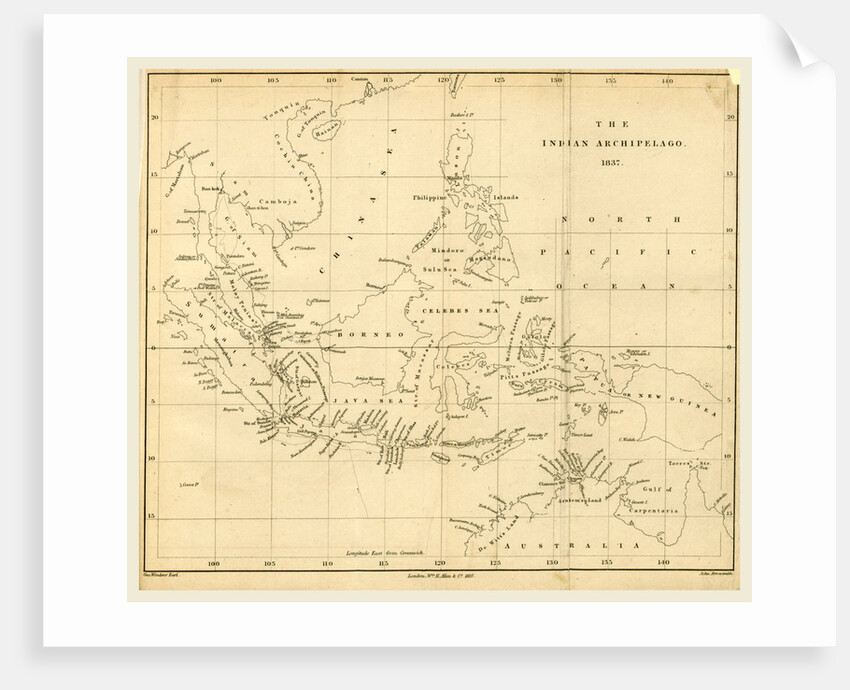 Map, The Eastern Seas, or Voyages and adventures in the Indian Archipelago, 1837 Syrian Arab Republic, is a country in Western Asia by Anonymous