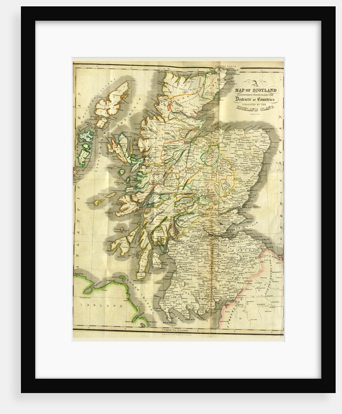 A History of the Highlands and of the Highland Clans, Map of Scotland by Anonymous