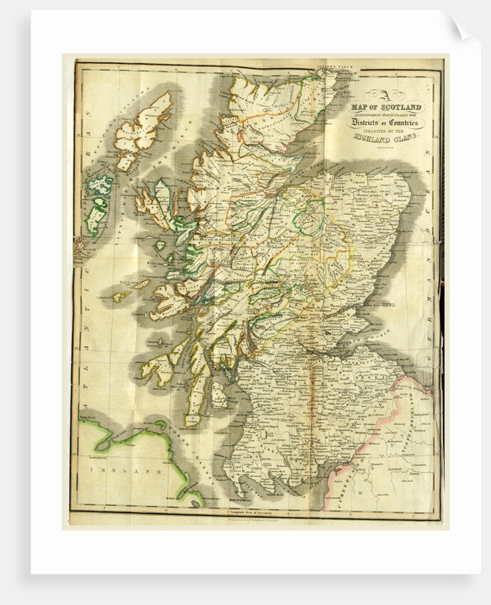 A History of the Highlands and of the Highland Clans, Map of Scotland by Anonymous