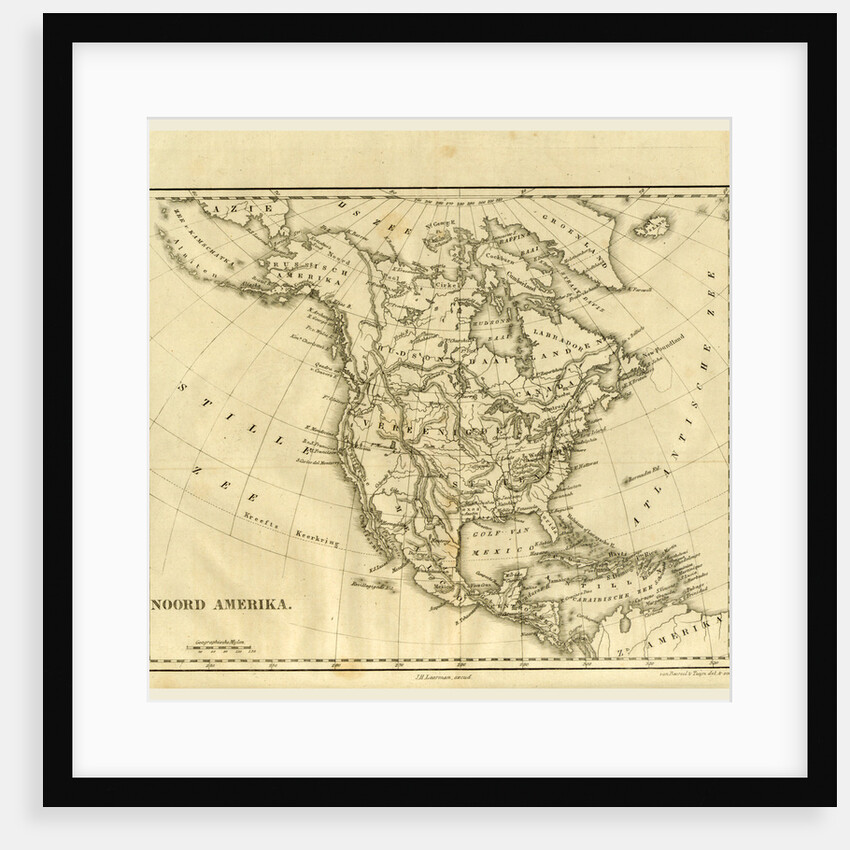Map North America by Anonymous
