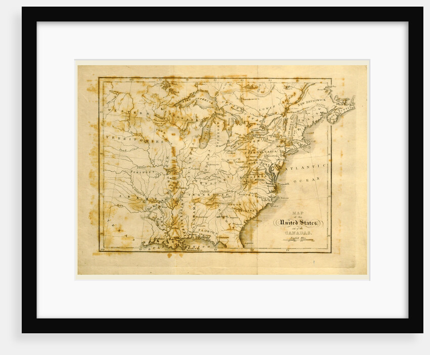 Map of the United States and by Anonymous