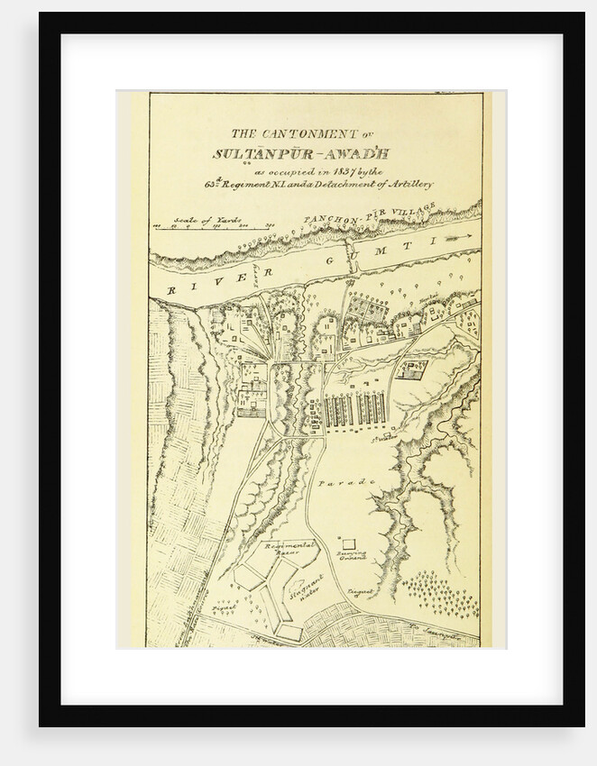 Outline of the Topography and Statistics of the Southern Districts of Oud'h, and of the cantonment of Sultanpur-Oud'h, maps by Anonymous