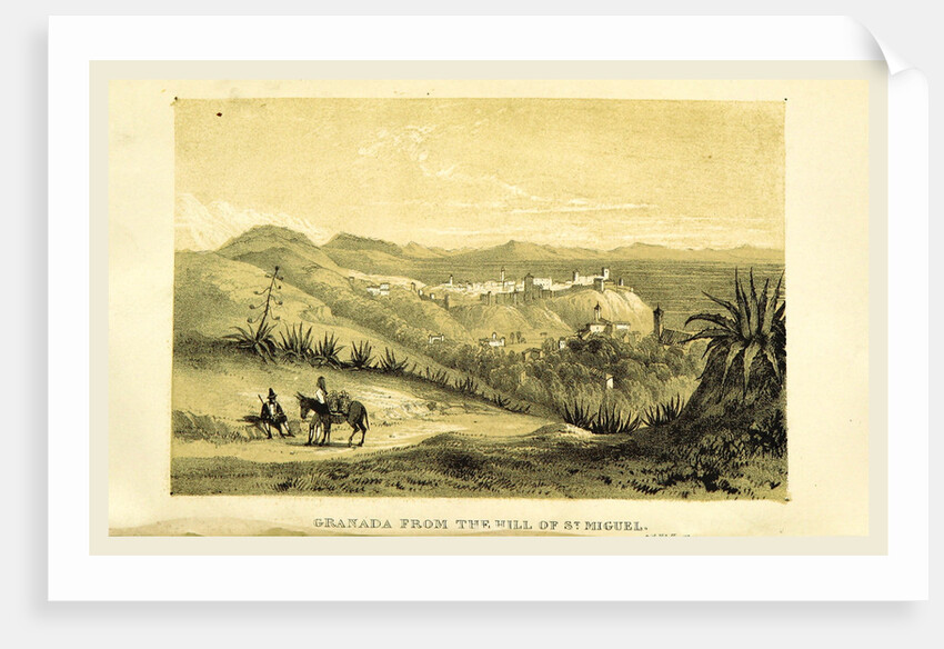 Granada from the hill of St. Miguel, A Summer in Andalucia by Anonymous