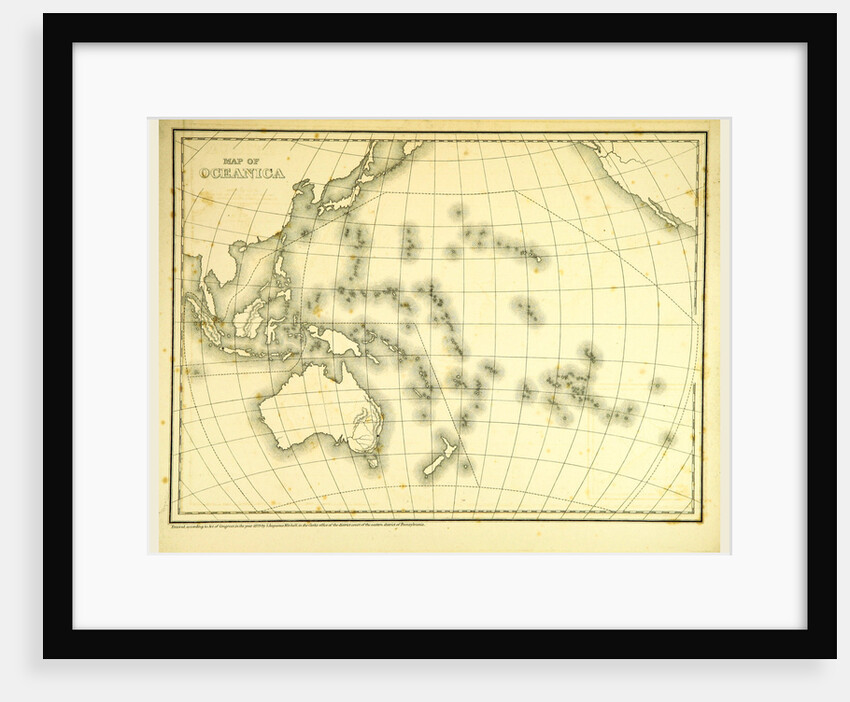 Mitchell's Atlas of outline maps, map of Oceanica by Anonymous