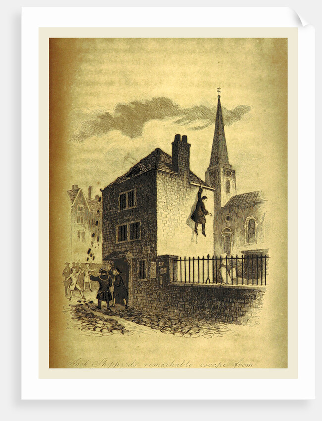 The History of Jack Sheppard, his wonderful exploits and escapes. A romance founded on facts. With original illustrations, from drawings by J. Sketch by Anonymous