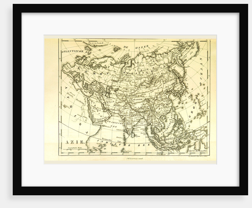 Map Asia by Anonymous