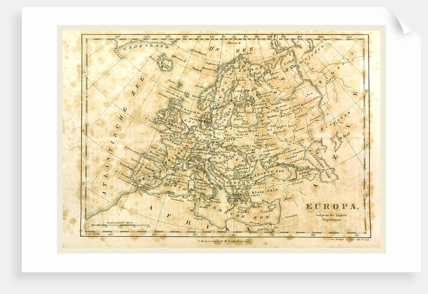 Map Europe by Anonymous