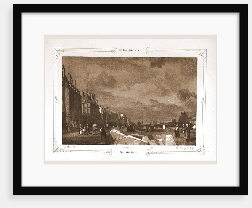 Quai Malaquais, Paris and surroundings by M. C. Philipon