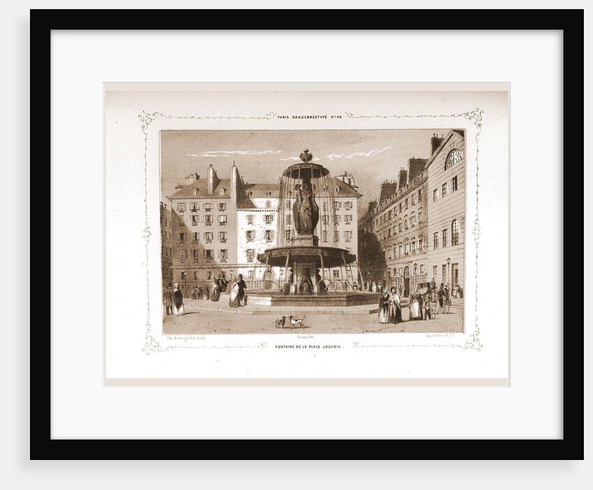 Fontaine de la Place Louvois, Paris and surroundings by M. C. Philipon