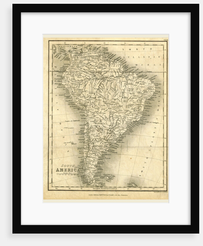 Map South Ameica by Anonymous