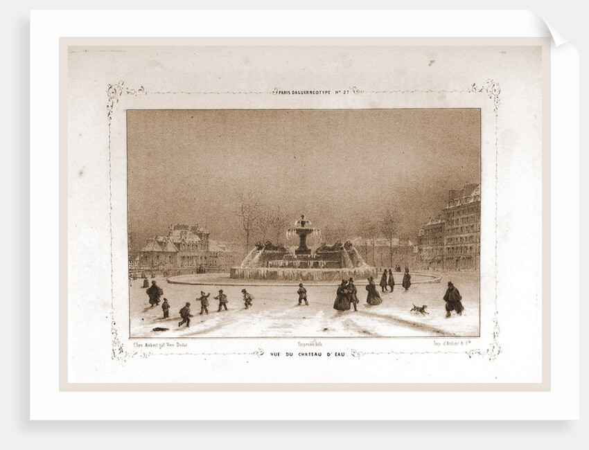 Vue de Chateau D'Eau, Paris and surroundings by M. C. Philipon