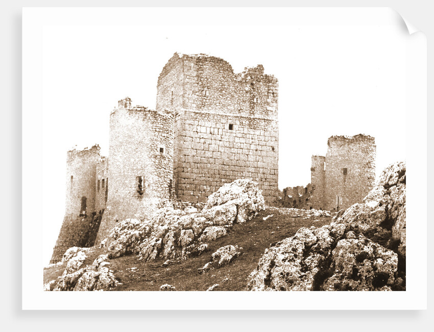 Castle, Castelvecchio Calvisio, L'Aquila, Abruzzo by Anonymous