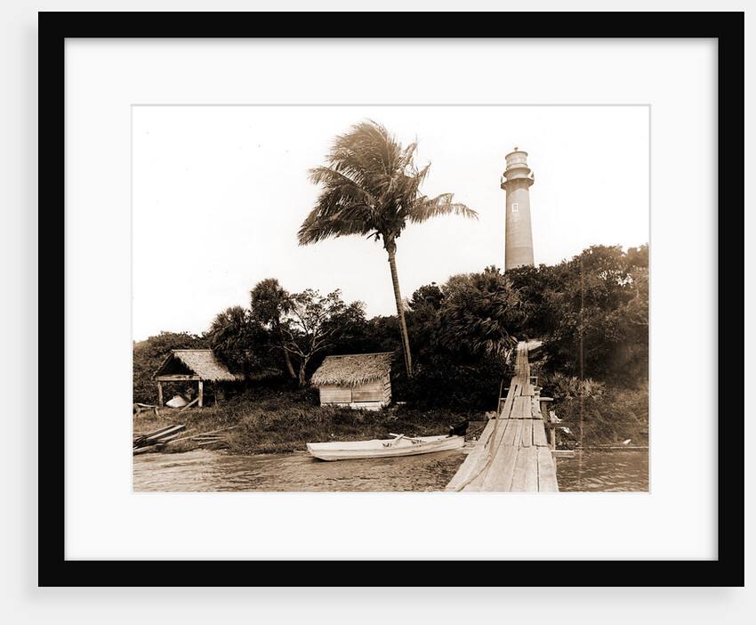 Jupiter Light, Jackson, Piers & wharves, Lighthouses, United States, Florida, Jupiter Narrows, 1880 by William Henry