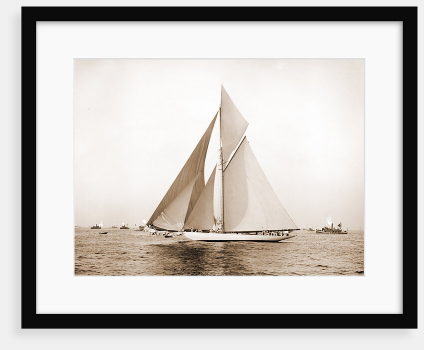 Vigilant rounding outer mark, Vigilant (Yacht) by Anonymous