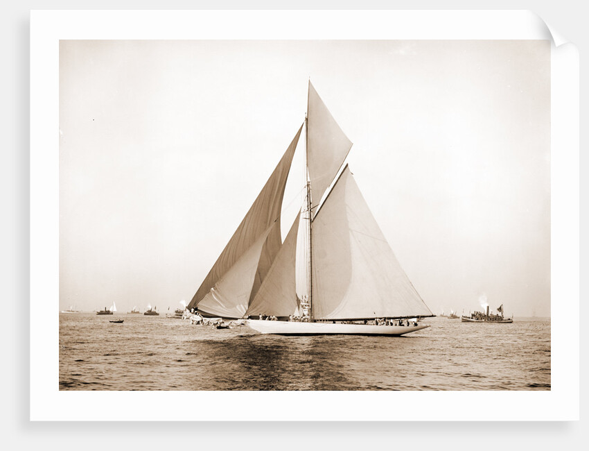Vigilant rounding outer mark, Vigilant (Yacht) by Anonymous
