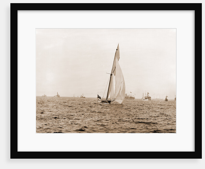 Valkyrie rounding outer mark, Valkyrie II (Yacht) by Anonymous