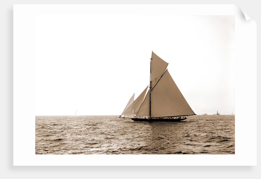 Valkyrie rounding outer mark, Valkyrie II (Yacht) by Anonymous